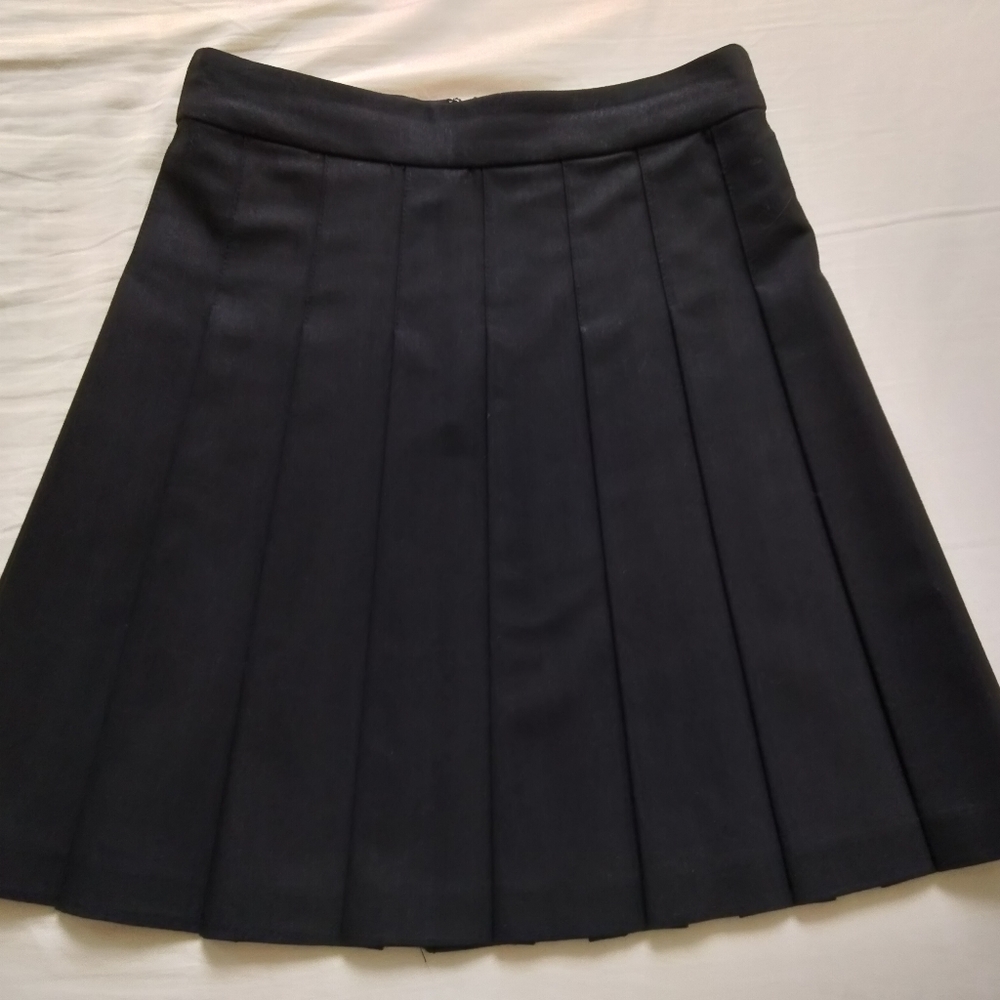 Sunday Best Olive Pleated Skirt